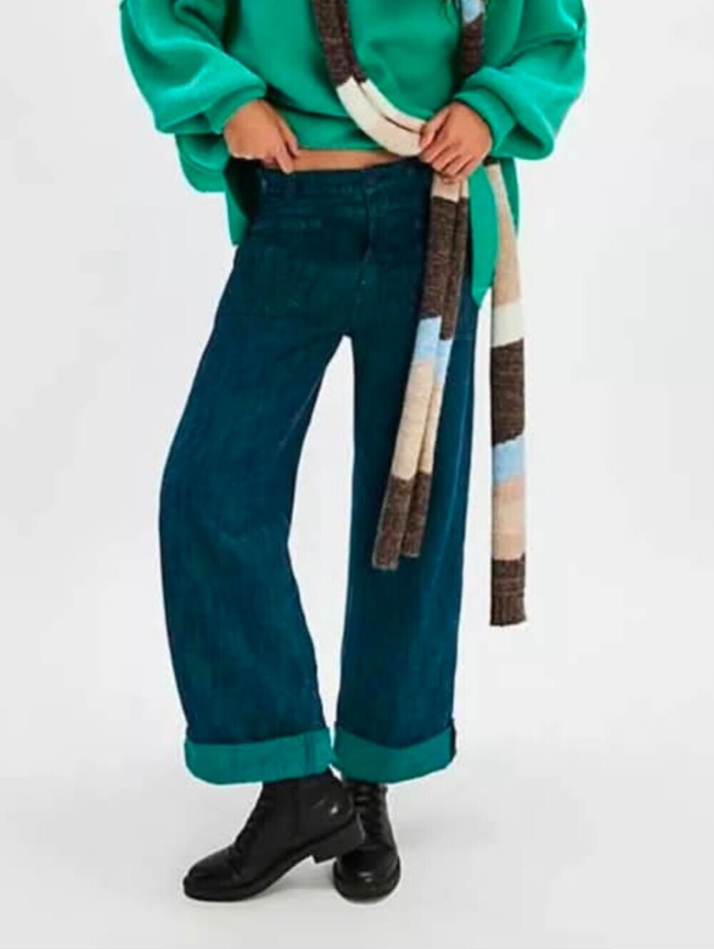 We The Free Cuffed Palmers * Lagoon Blue * NWT *27